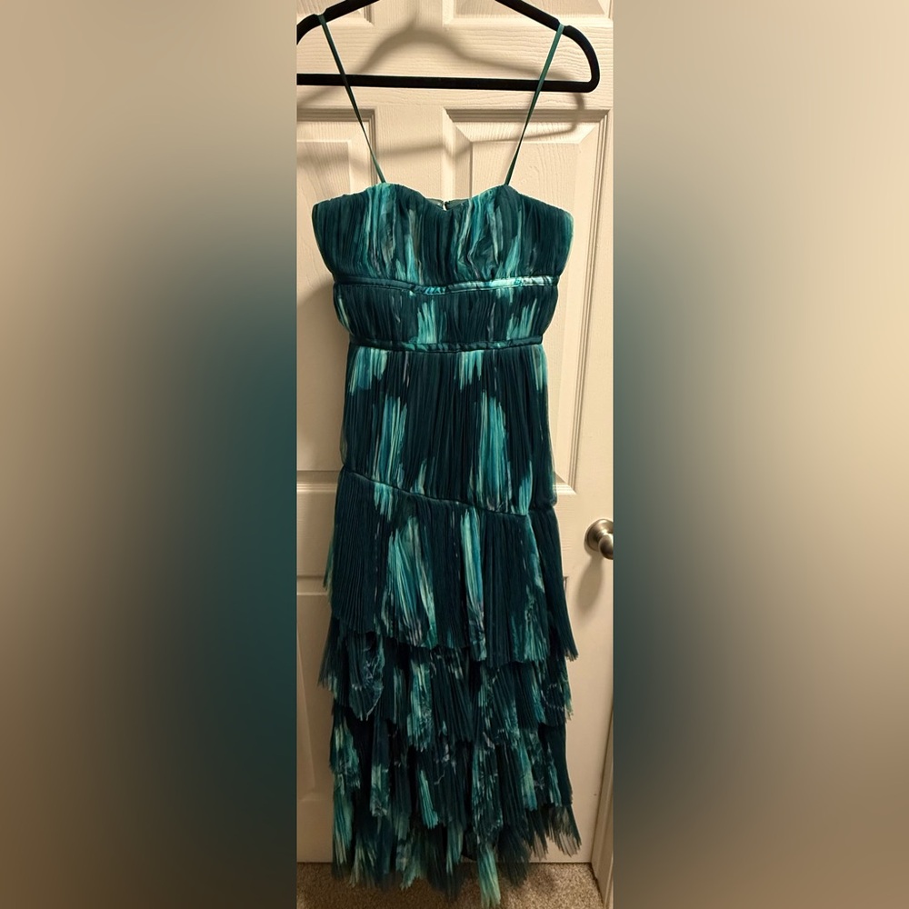 Hutch - Lanza Gown in Teal Breezy Bloom - NWT - Size 2 - Picture 7 of 13